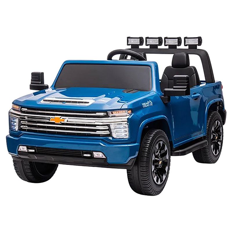 Chevrolet - Silverado Pickup Ride On Car - Blue - 12V