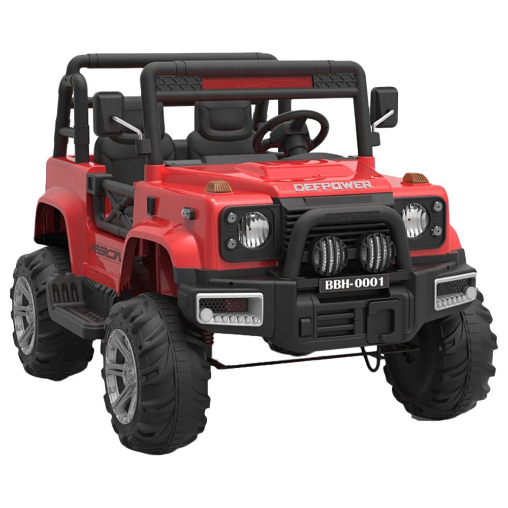 Amsham - Electric Ride-On Jeep - Red - 12V