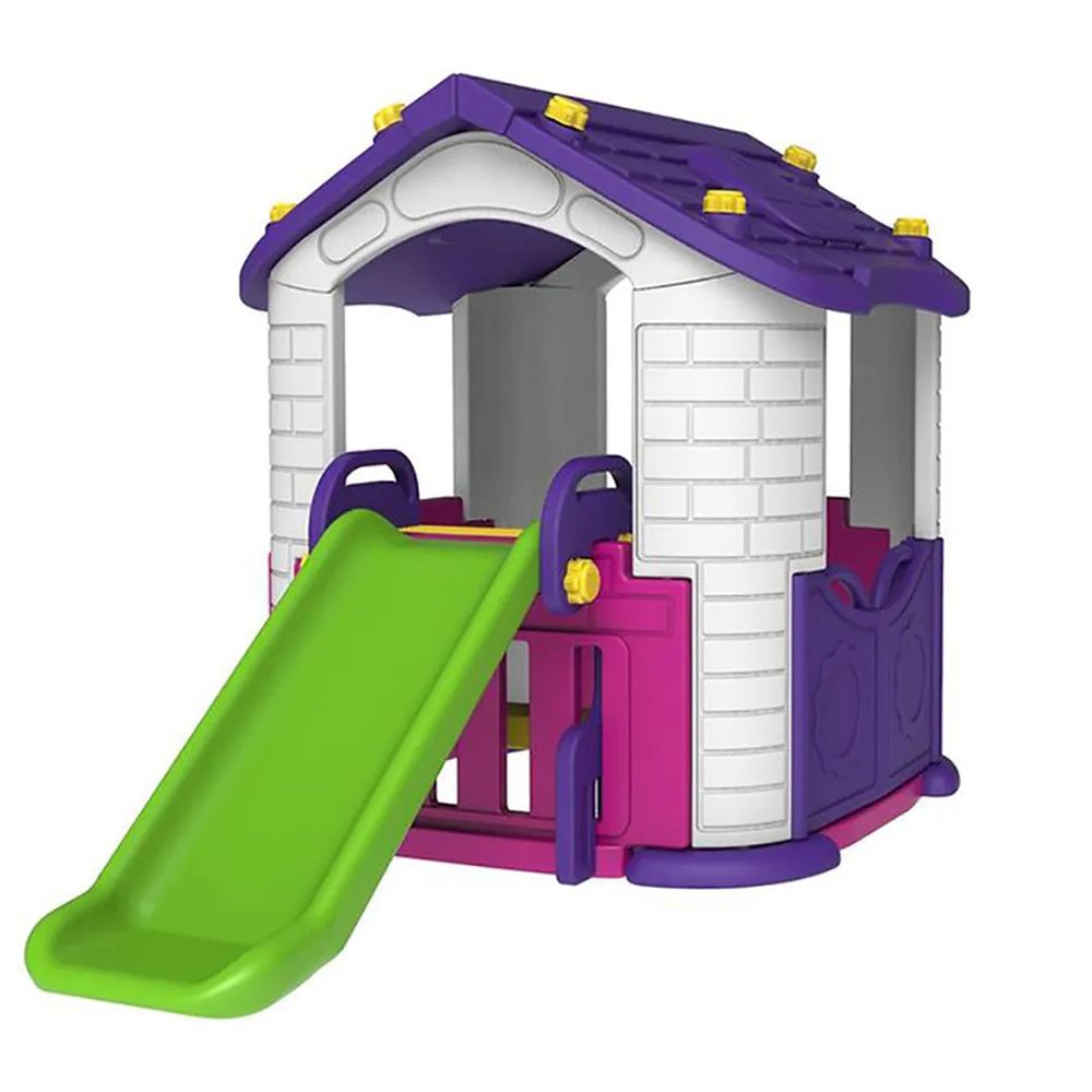 Factual Toys - Playhouse With Slide For Kids - Purple