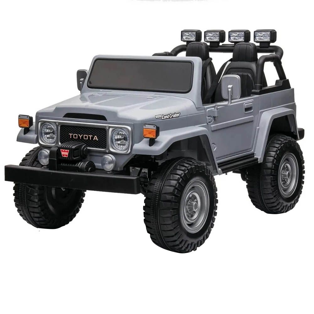 Toyota -  Licensed Land Cruiser Fj40 Electric Ride-On Car - 24V - Grey