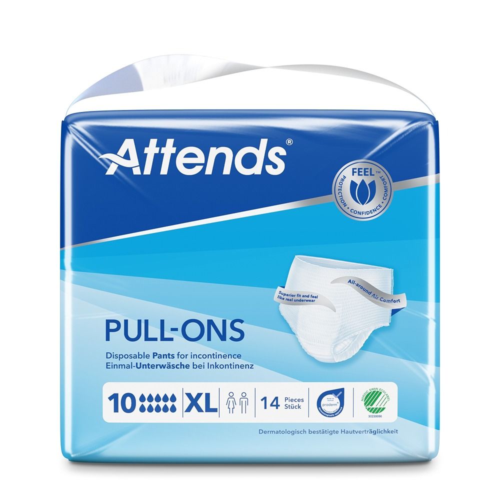 Attends - Feel Pull-Ons Disposable Incontinence Pants 10 - XL - 14 Pcs