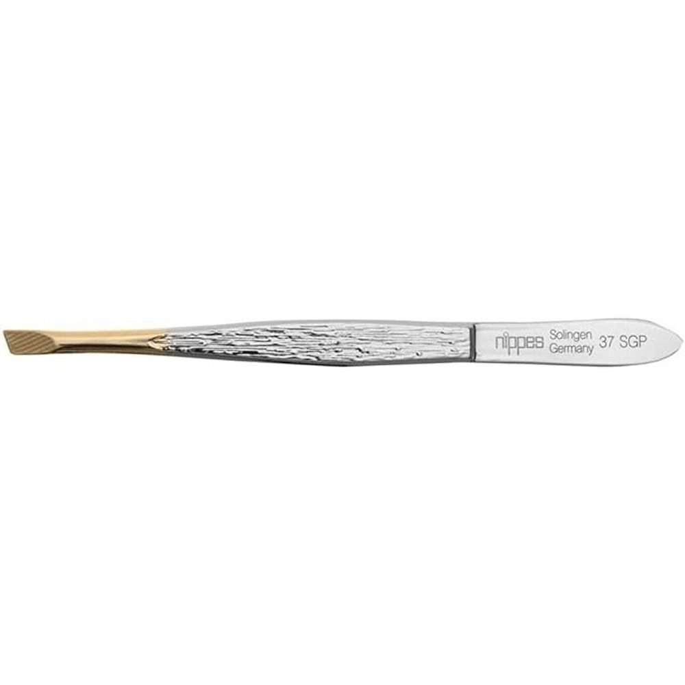 Nippes - Solingen Tweezer Gold Tip- 37 SGP - Eyebrow Shaping & Fine Hair Removal