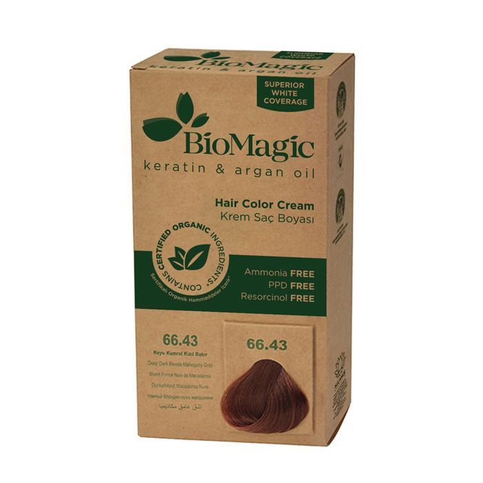 Biomagic - Hair Color Cream Infused W/ Keratin And Argan Oil - CK 66/43 Deep Dark Blonde 60ml