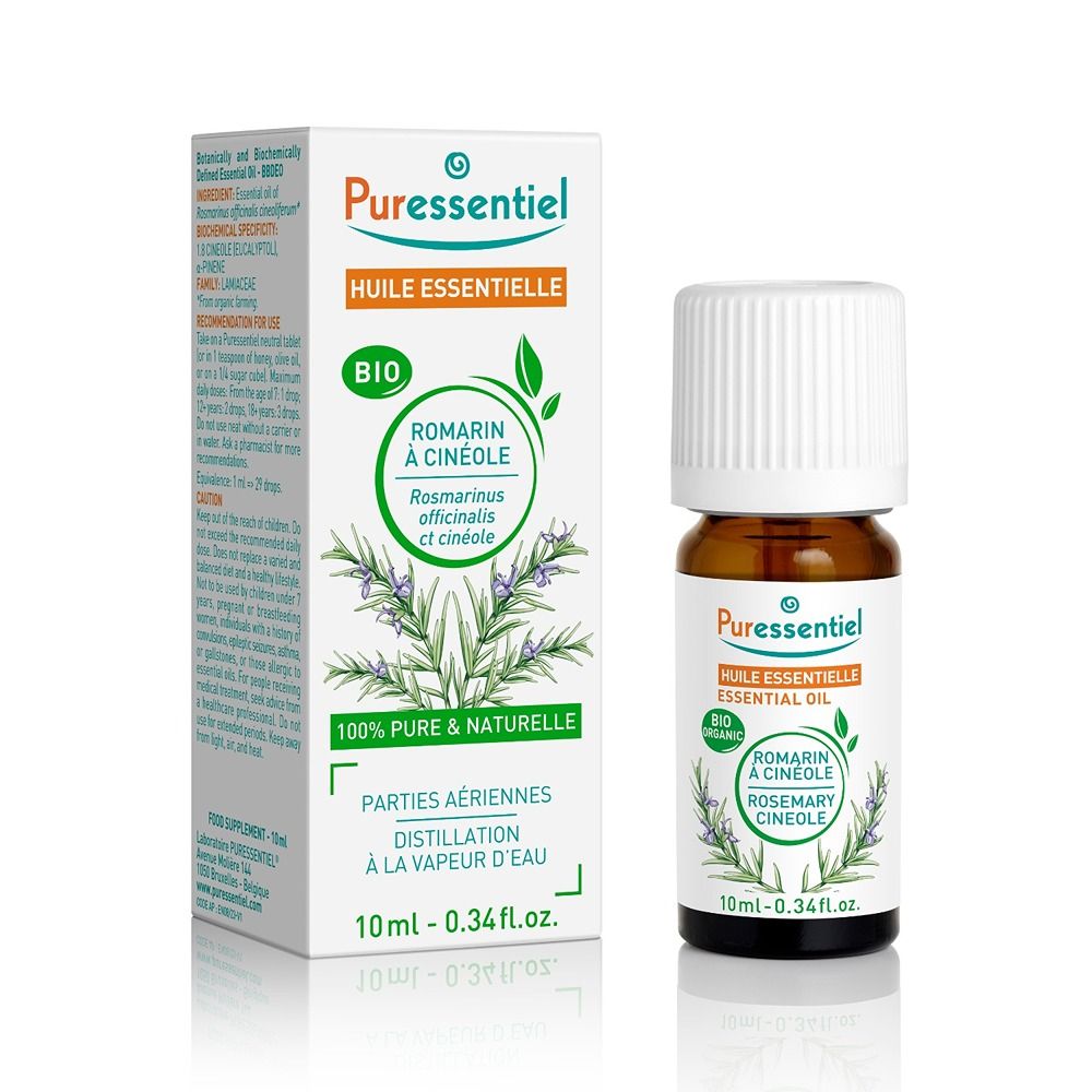 Puressentiel - Organic Essential Oil - Rosemary And Cineole - 10 ml