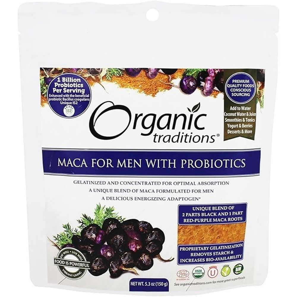 Organic Traditions - Men's Maca Powder With Probiotics - 150 g