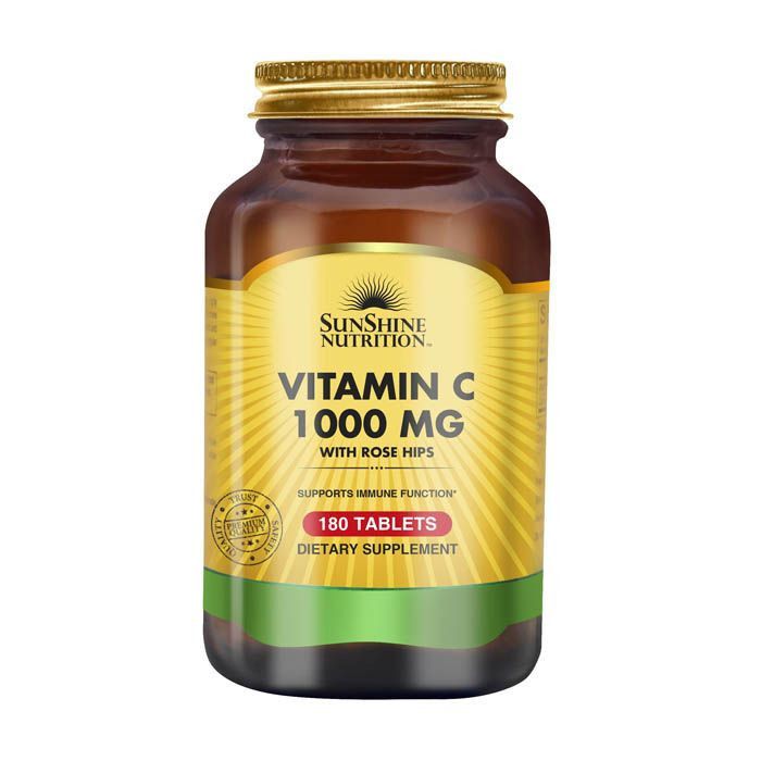 Sunshine Nutrition - Vitamin C 1000 mg Dietary Supplement Tablets - 180's