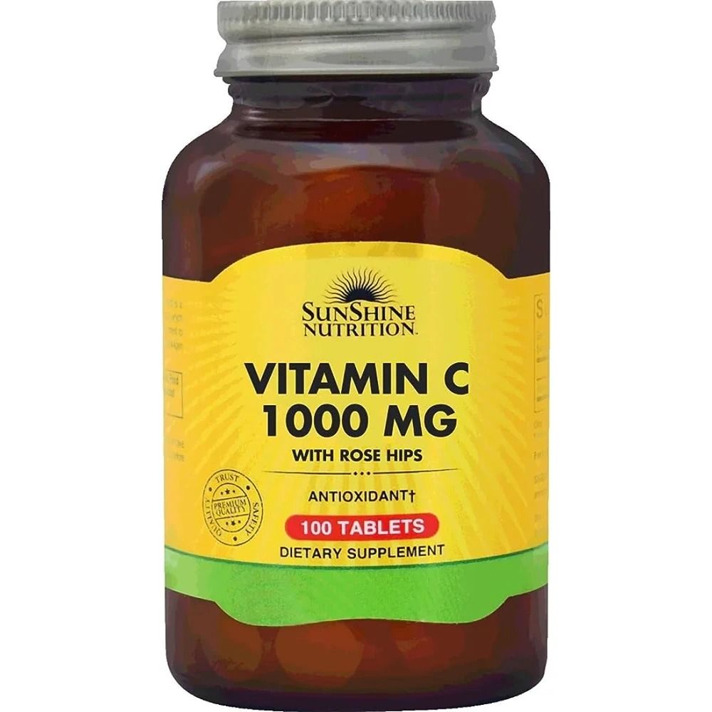 Sunshine Nutrition - Vitamin C 1000 mg Dietary Supplement Tablets - 100's