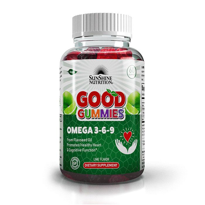 Sunshine Nutrition - Omega 3-6-9 Good Gummies - Lime Flavour - 60's