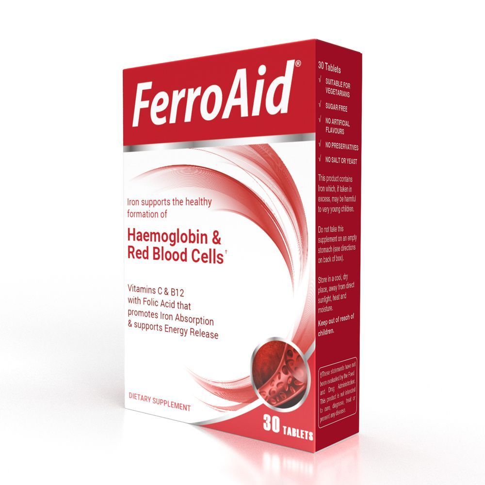 Vital Healthcare - FerroAid Iron Dietary Supplement Tablets - 30's