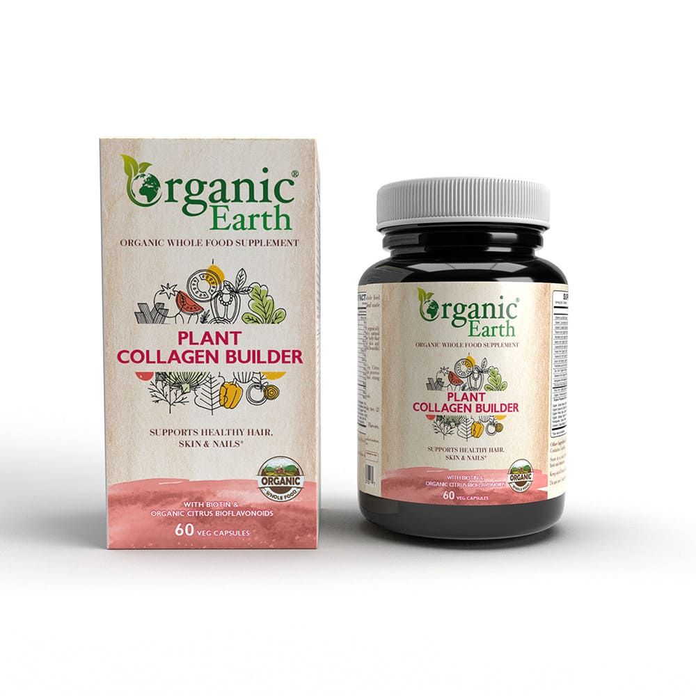 Organic Earth - Plant Collagen Builder Capsules - Biotin/Citrus - 60pcs