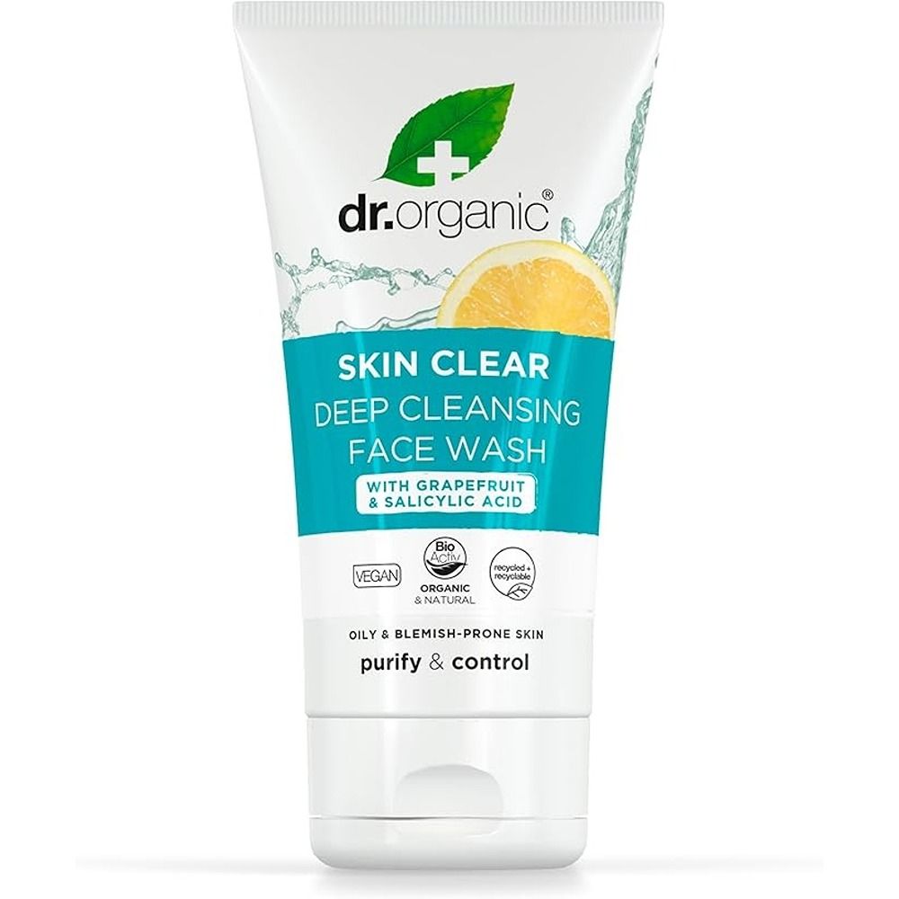 Dr. Organic - Skin Clear Deep Cleansing Face Wash With Grapefruit And Salicylic Acid - 125ml