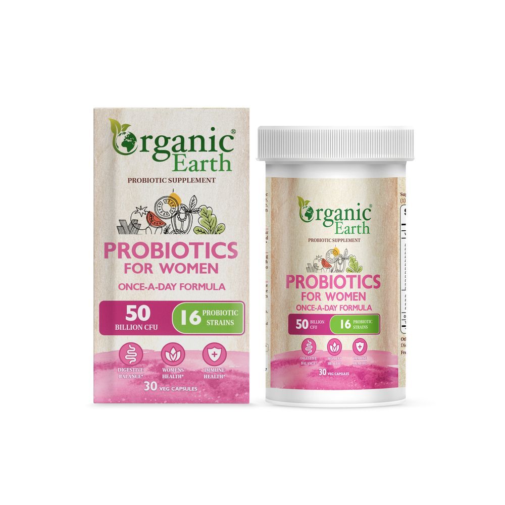 Organic Earth - Probiotics Capsules For Women - 30pcs