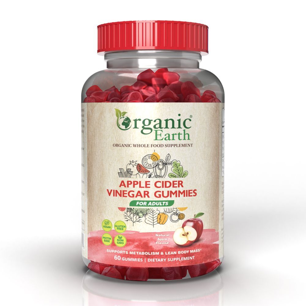 Organic Earth - Apple Cider Vinegar Gummies - 60pcs