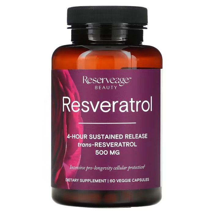 Reserveage - Resveratrol 500 mg Dietary Supplement Veggie Capsules - 30's