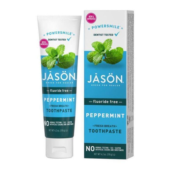 Jason - Powersmile Peppermint Toothpaste - Flouride Free 119g