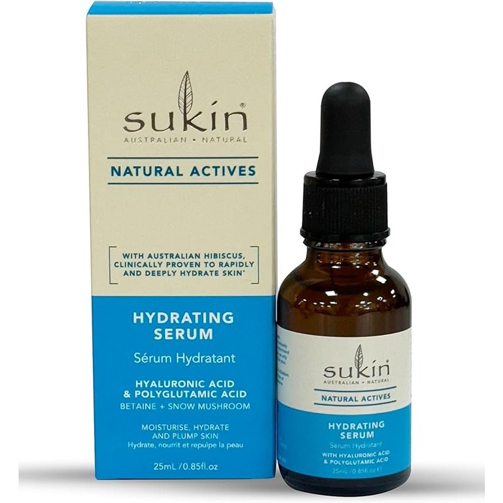 Sukin - Natural Actives Hydrating Face Serum With Hyaluronic Acid And Polyglutamic Acid - 25ml