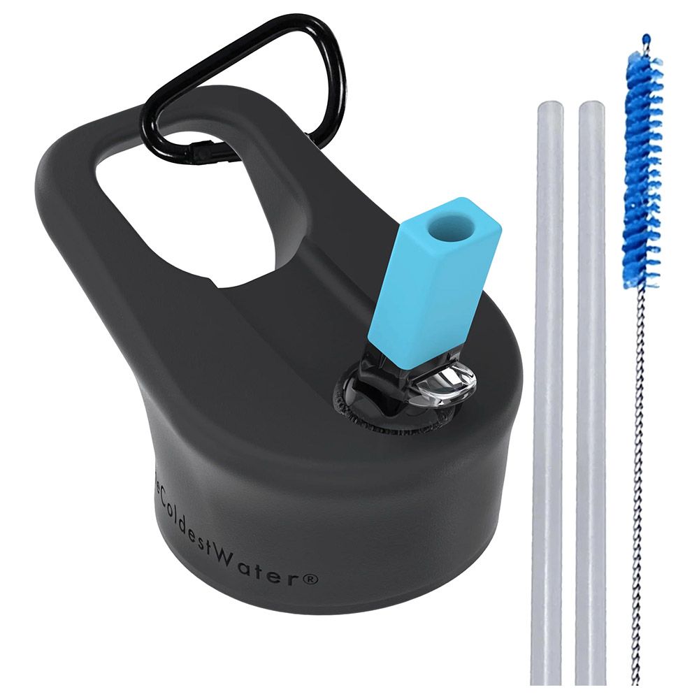 The Coldest Water - Coldest Water Bottle Wide Mouth Lid - Black