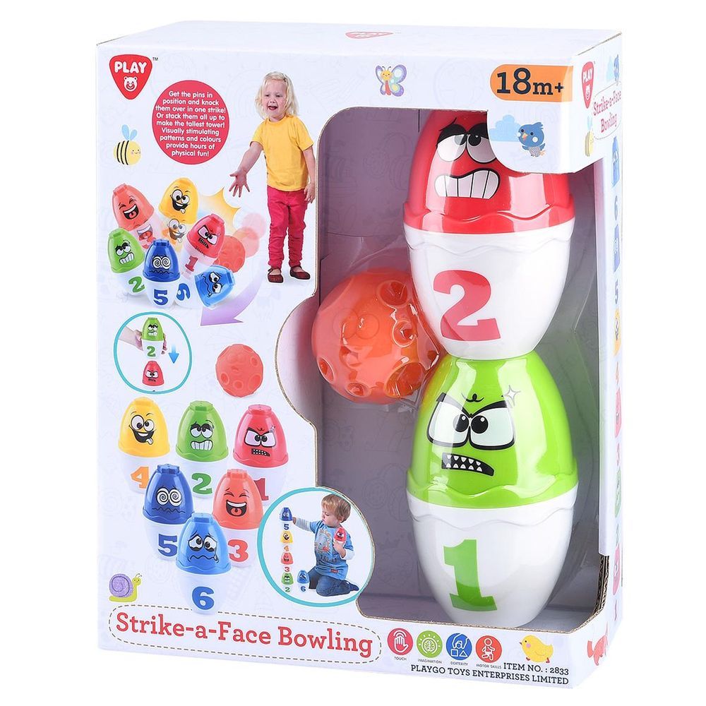 PlayGo - Strike-a-face Bowling