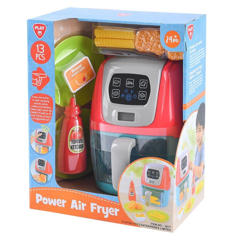 PlayGo - Power Air Fryer Toy Set - 13 Pcs