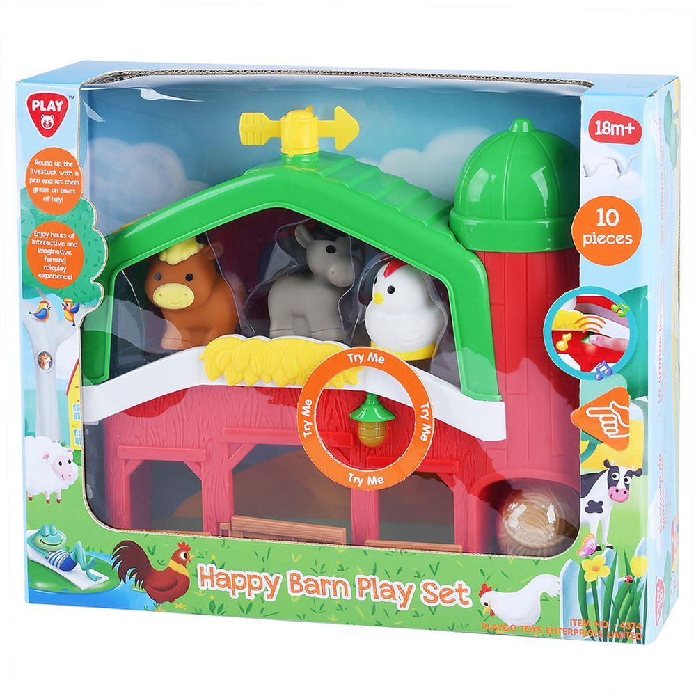 PlayGo - Happy Barn Playset - 10pcs