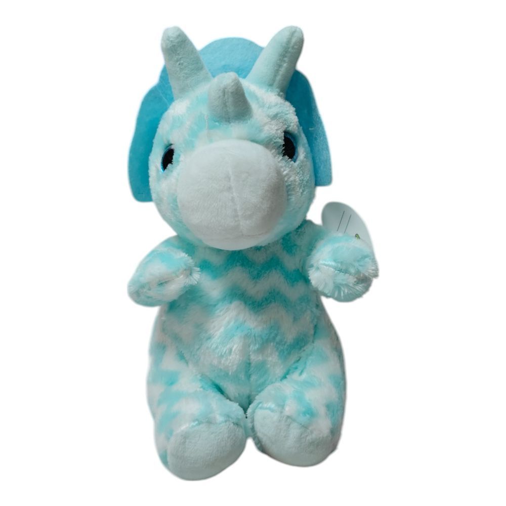 Cuddly Lovables - Plush Toy 20cm - Blue Triceratops Dino