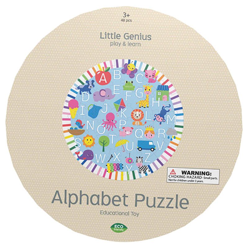 Lake Press - Little Genius Play & Learn Alphabet Puzzle - 48pcs