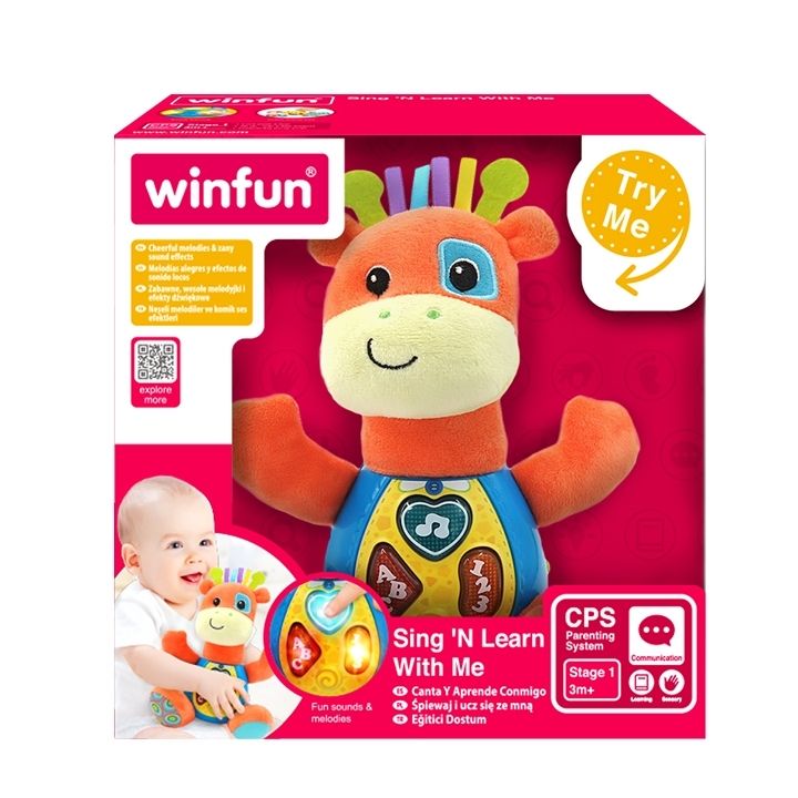 Winfun - Sing 'N Learn With Me Musical Toy - Patch The Giraffe