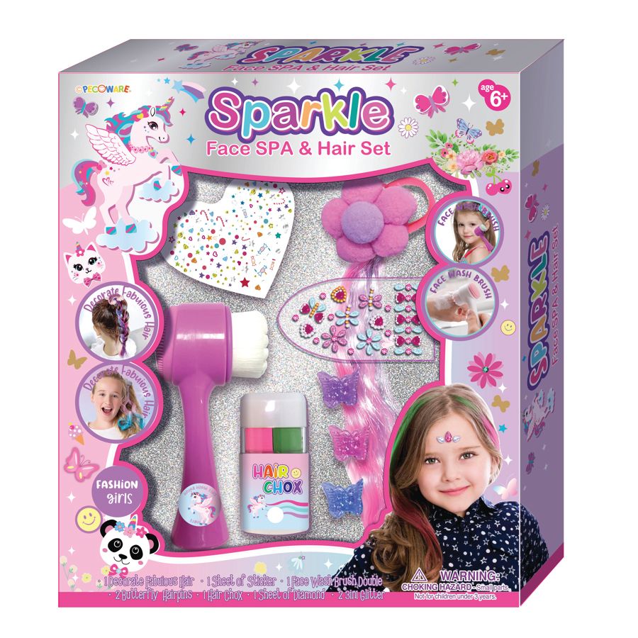 Pecaware - Sparkle Face Spa & Hair Set