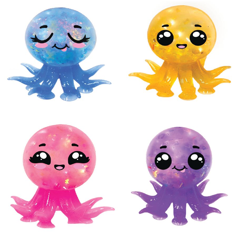 Eolo - Jiggly Pets Octosquish - Color & Design May Vary - 1 Pc