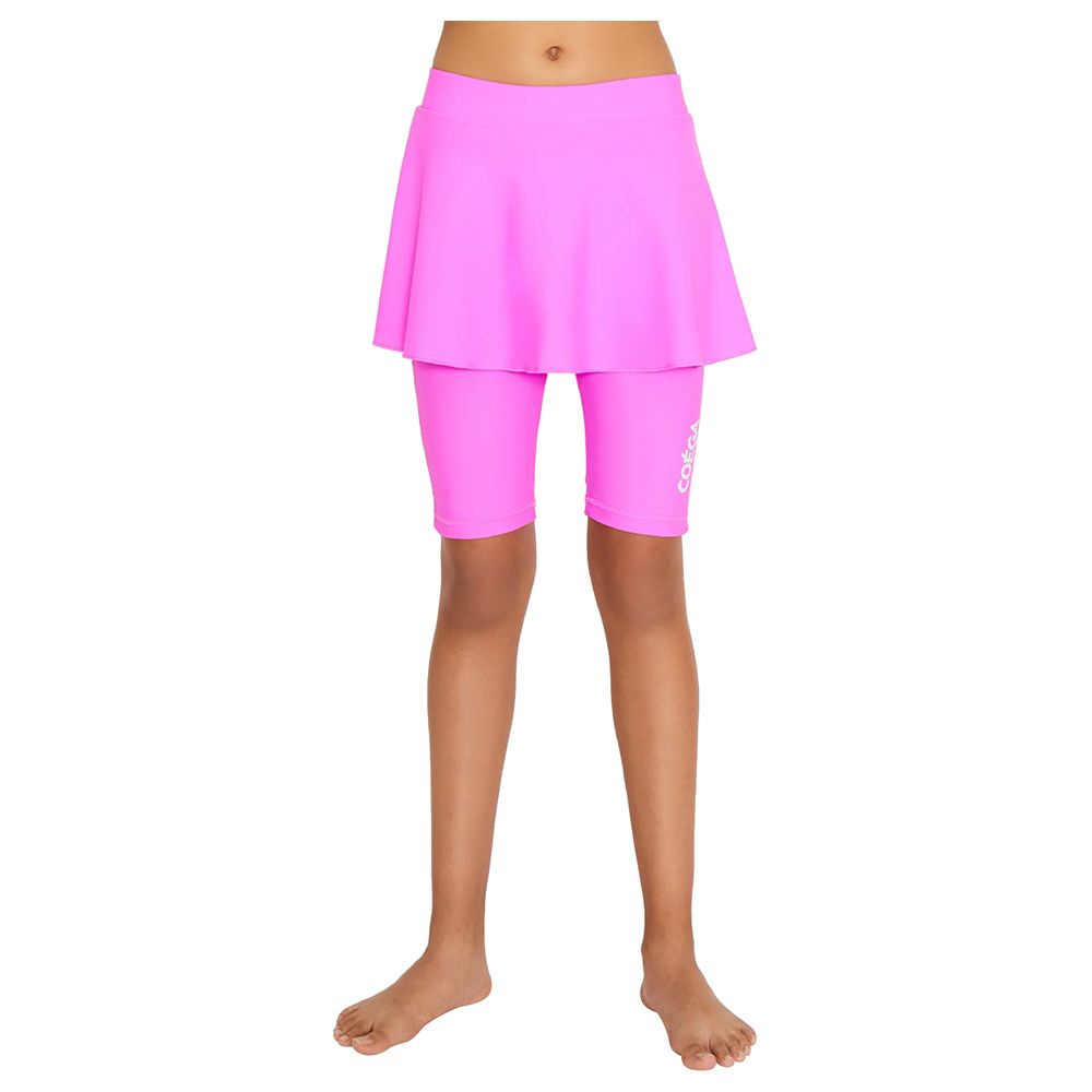 Coega Sunwear - Girls Youth Skirted Shorts - Purple Abstract Drops