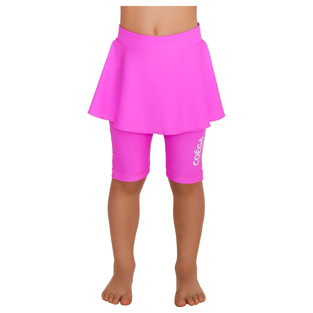 Coega Sunwear - Girls Kids Skirted Shorts - Purple Abstract Drops