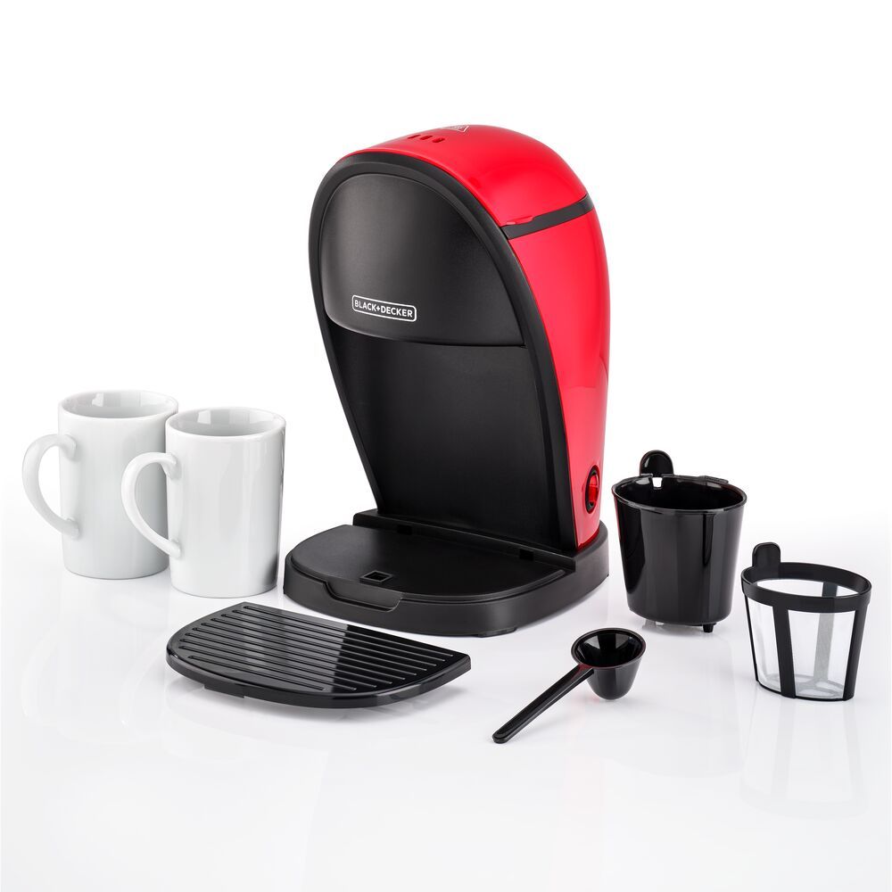 Black+Decker - Twin Serve Coffee Maker And Accessory Set - Red - 450 W