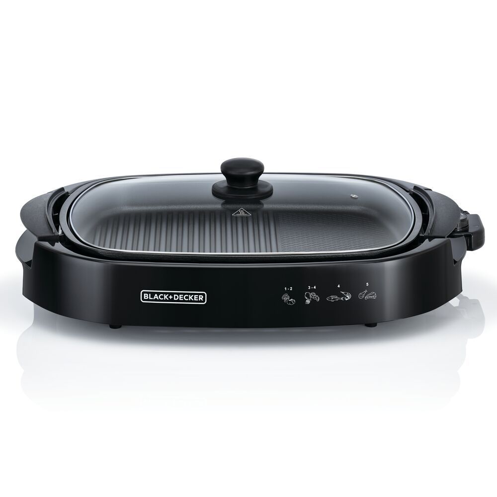 Black+Decker - Electric Healthy Grill - Black - 1500 W