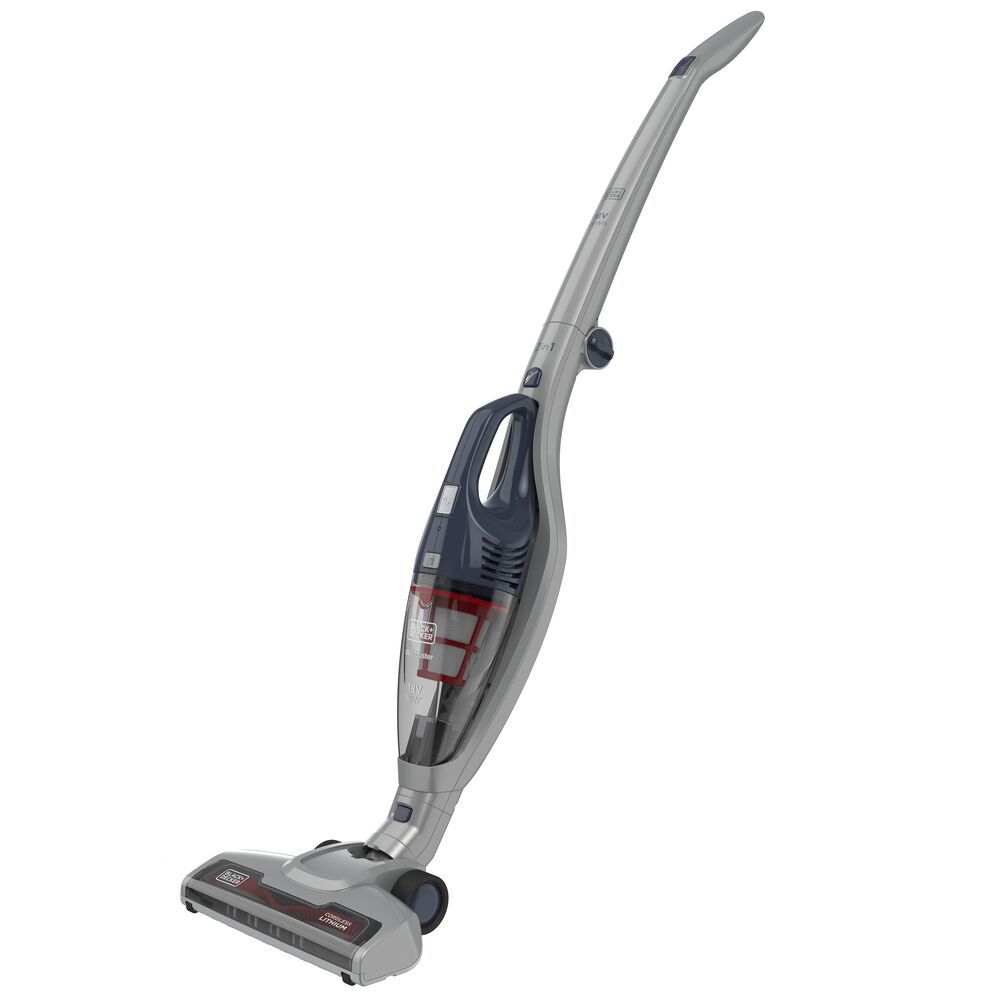 Black+Decker - 2-in-1 Stick Vacuum Cleaner - Grey