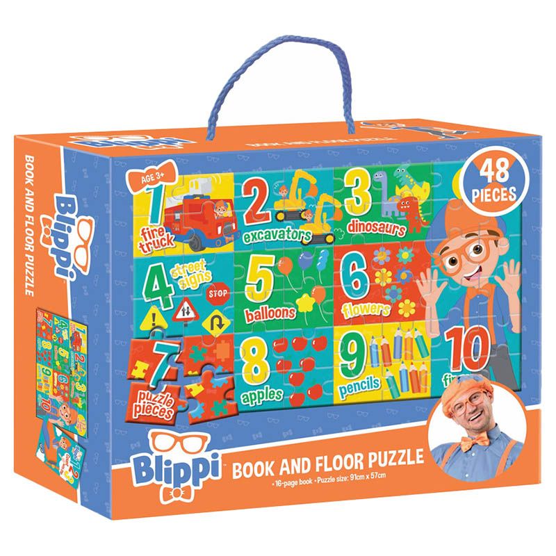 Blippi Book & Floor Puzzle