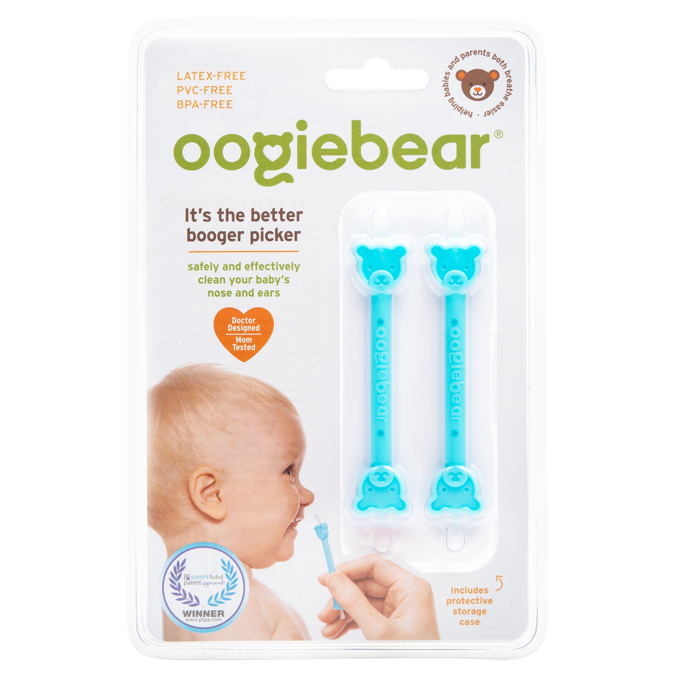 Oogiebear - The Safe Baby Nasal Booger And Ear Cleaner - 2 Pcs