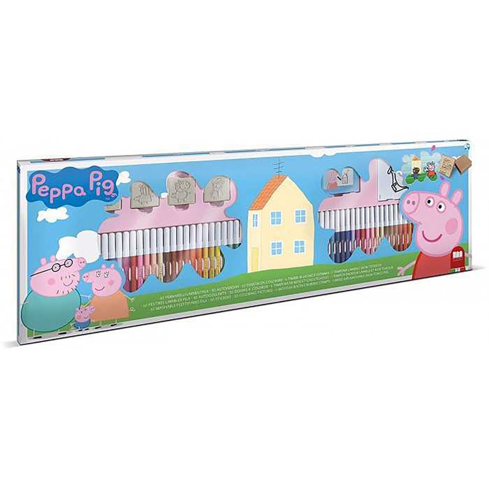 Multiprint - Peppa Pig Felt Tip Pens Set - 119 Pcs