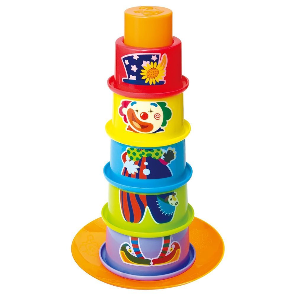 Happy Kids - 6-In-1 Playgo Learning Cups - 6 Pcs