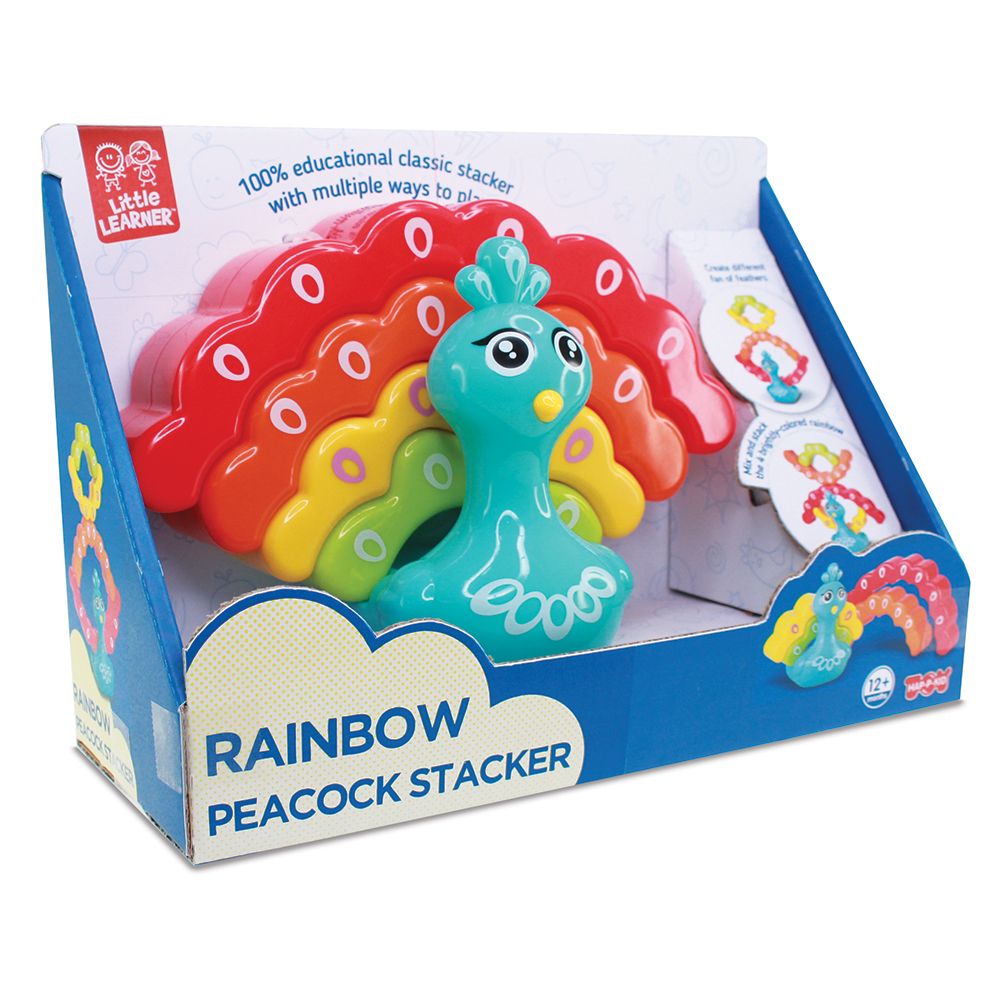 Happy Kids - Little Learner Rainbow Stacker - Peacock