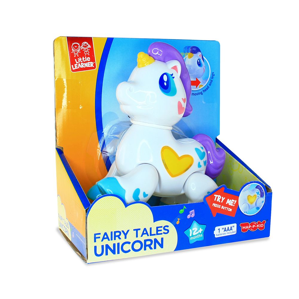 Happy Kids - Little Learner Fairy Tales Unicorn Light And Sound Toy