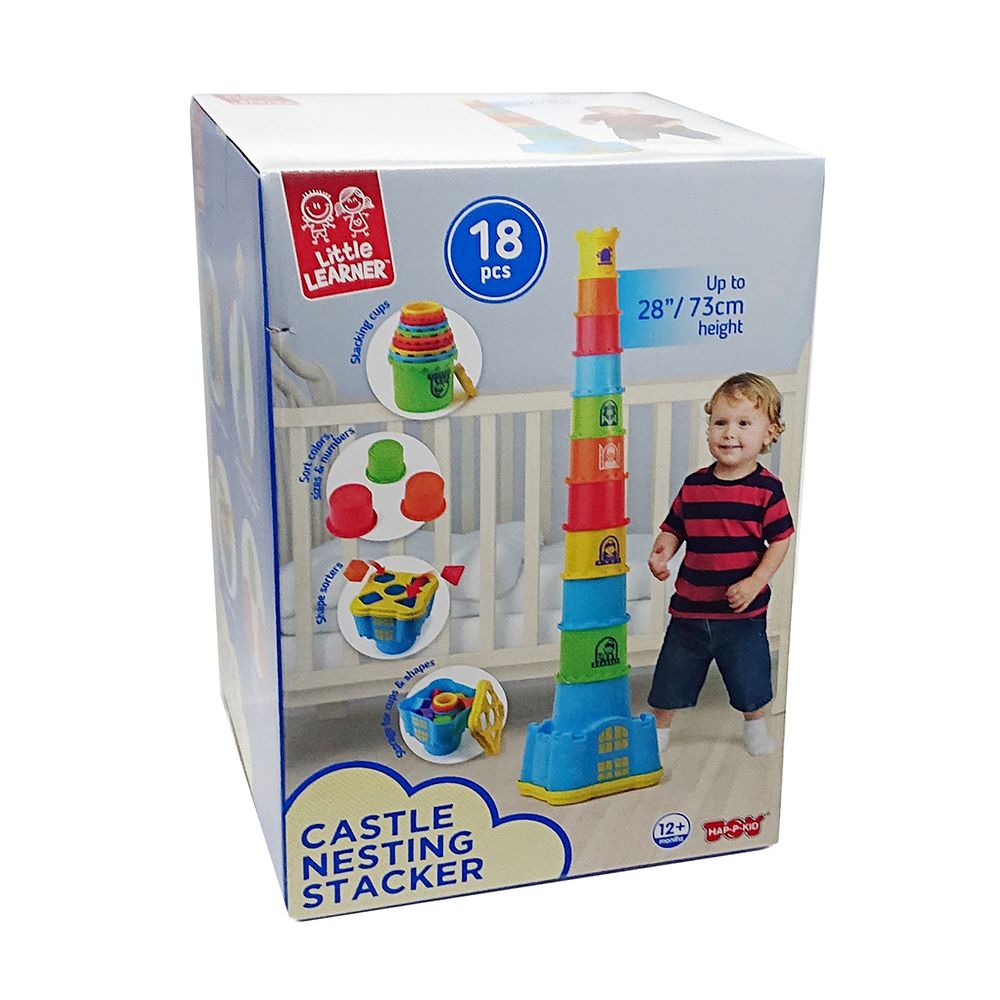 Happy Kids - Little Learner Castle Nesting Stacker Toy Set - 18pcs