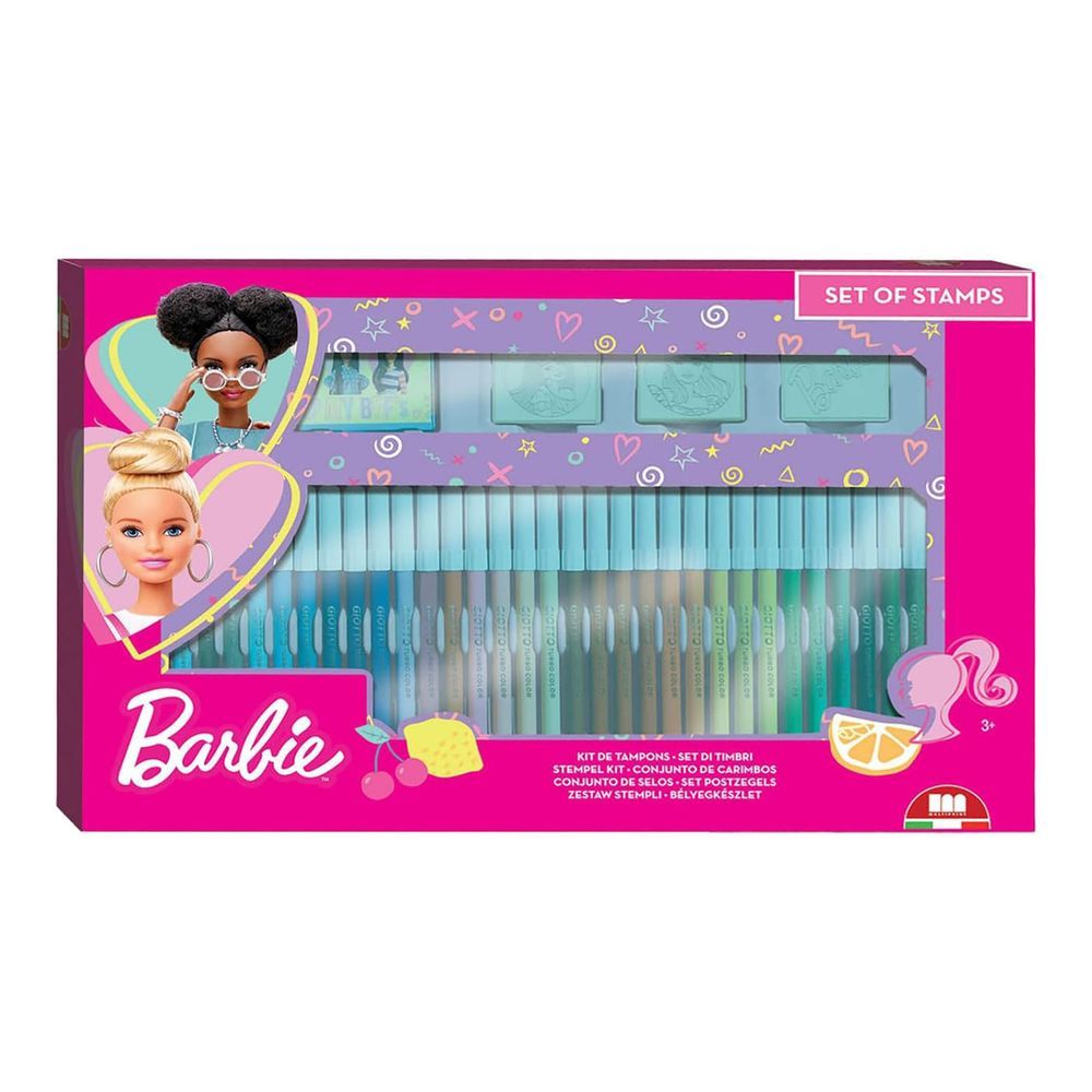 Multiprint - Barbie Felt Tip Pens Set - 41 Pcs