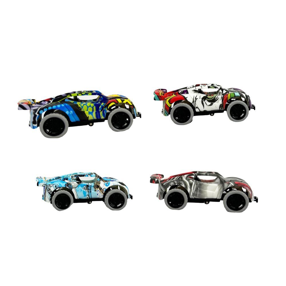 Galaxy Toys - Graffiti-Style Design Drift Pull Back & Drive Cars - Pack of 1 - 1pc - Color May Vary