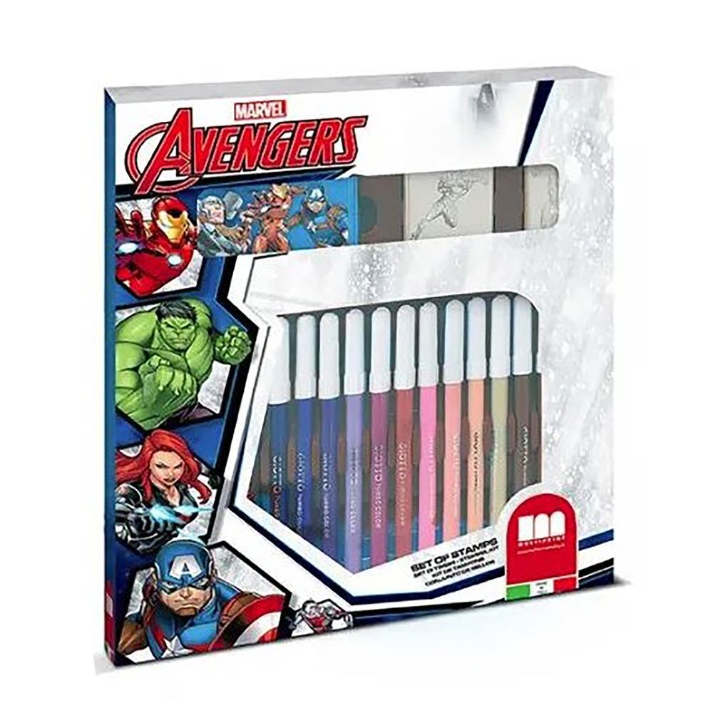 Multiprint - Avengers Felt-Tip Pens Set - 21 Pcs