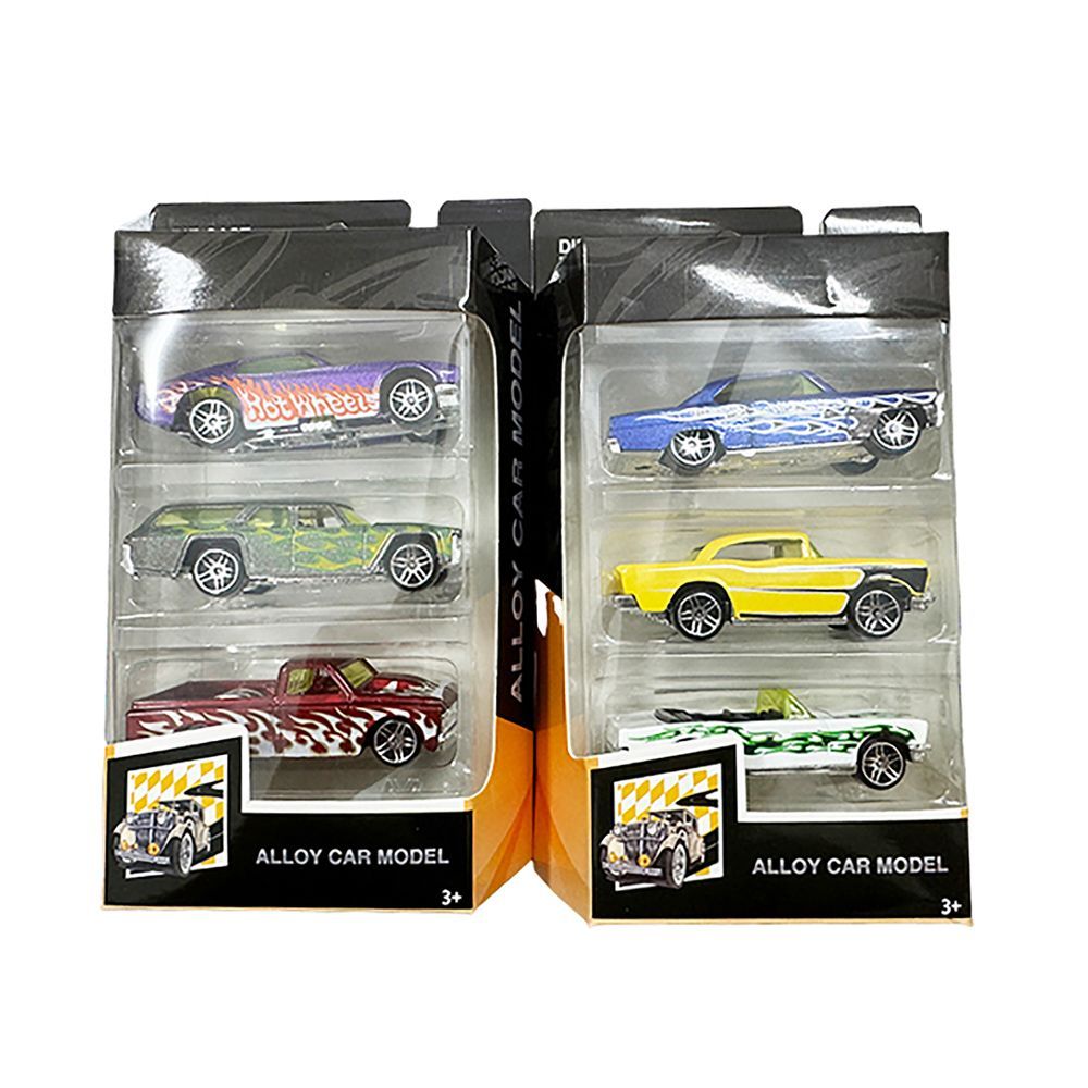 Galaxy Toys - Classic Die-Cast Alloy Model Car Set - Style May Vary - 3 Pcs