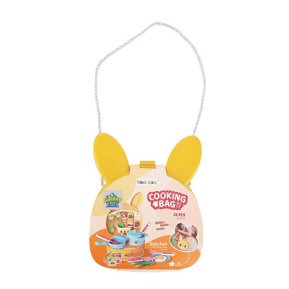 Galaxy Toys - Bunny-Eared Satchel Design Cooking Bag Play Set - Yellow