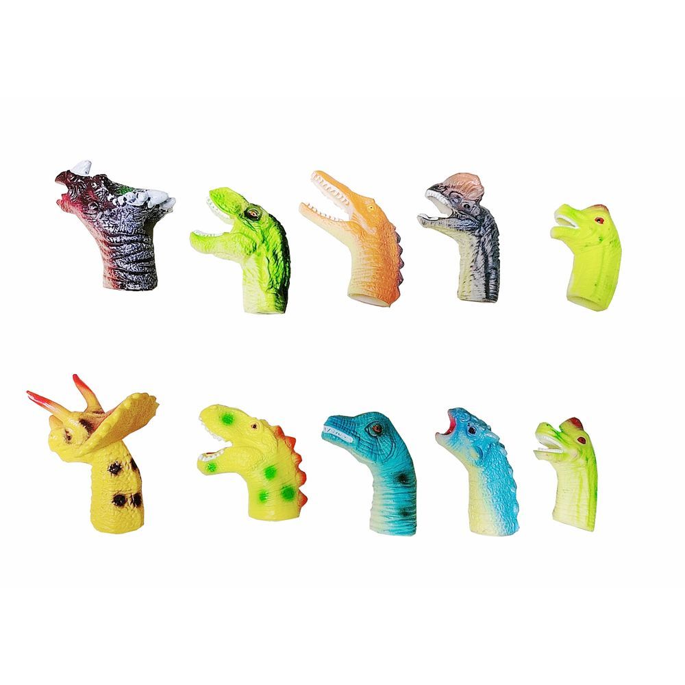 Galaxy Toys - Dinosaur Finger Puppet Toy Set - Style May Vary - 5 Pcs