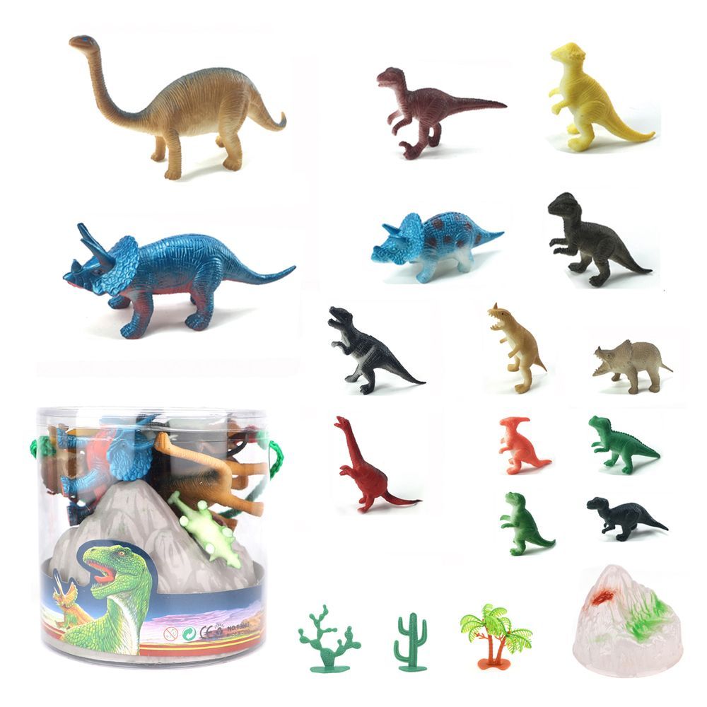 Galaxy Toys - Prehistoric Adventure Dinosaur Set - 18 Pcs