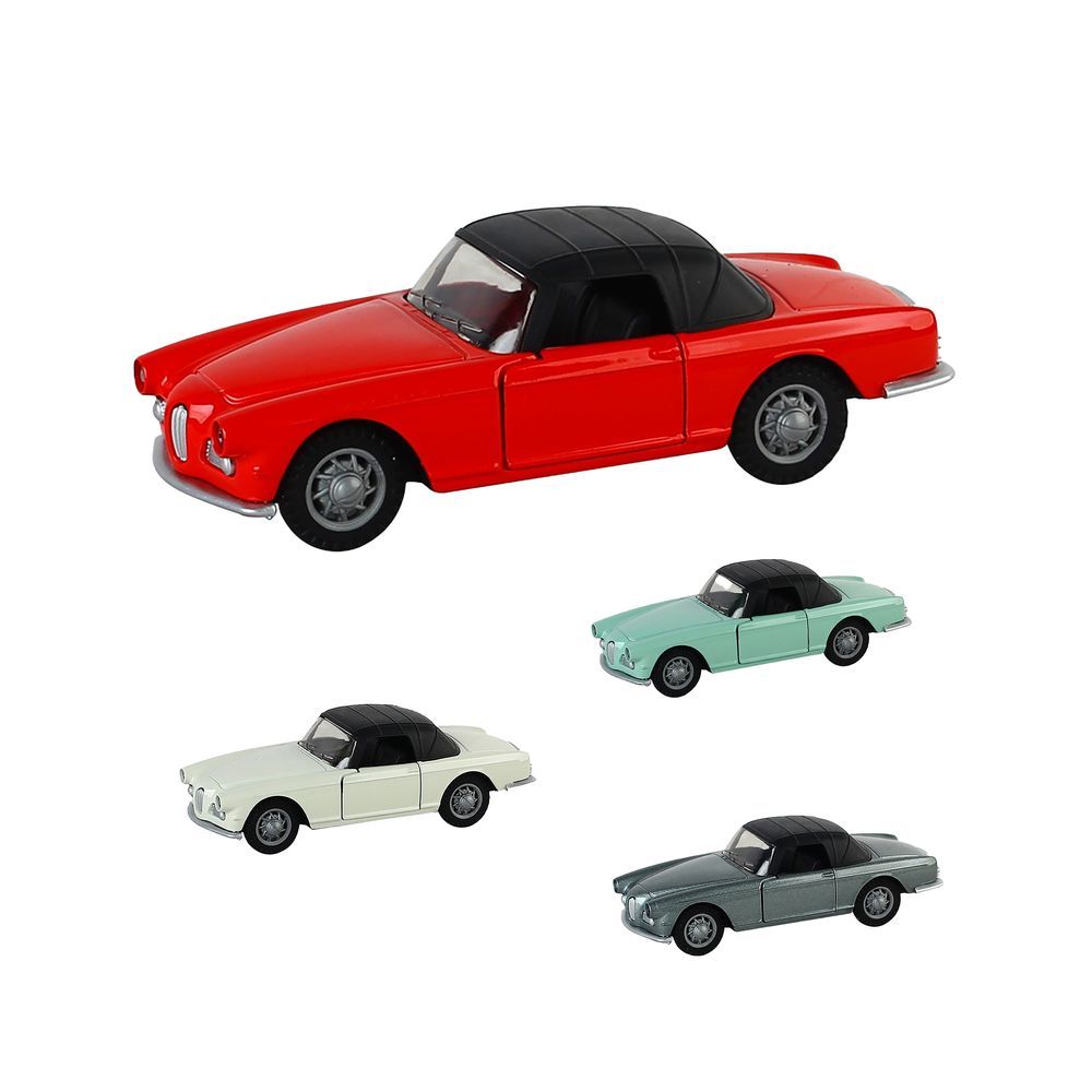 Galaxy Toys - 1/32 Alfa Romeo Pull Back Die-Cast Car - 10-15 cm - Color May Vary - 1 Pc