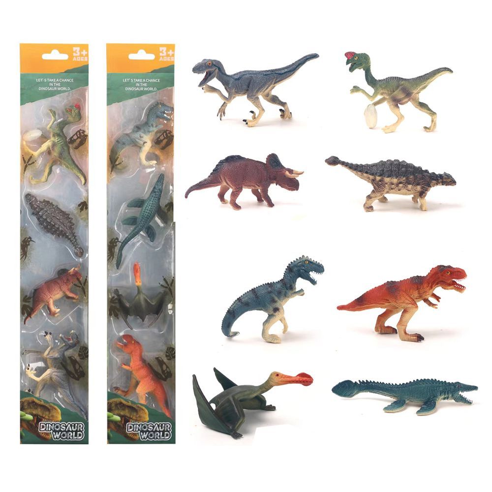 Galaxy Toys - Dinosaur World Figure Set 3 - Style May Vary - 4 Pcs